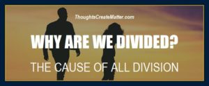 Division is a symptom of the same reason that is what is causing depression and suicide in children, teens and adults