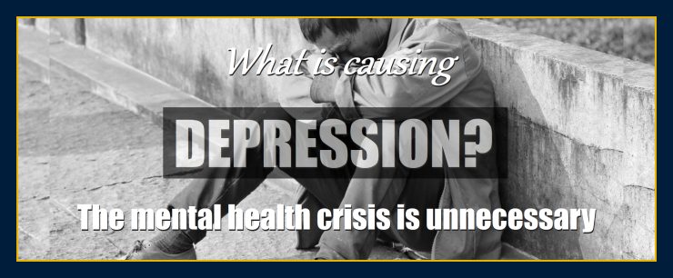 What is causing more depression suicide in children, teens adults?